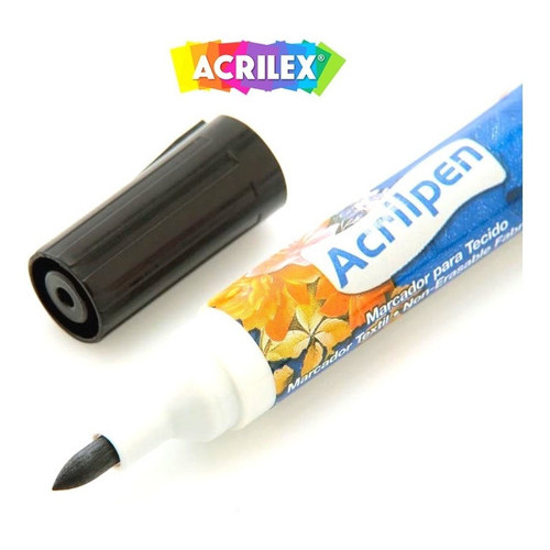 Caneta Para Tecido Acrilex Acrilpen Original Premium | Shopee Brasil
