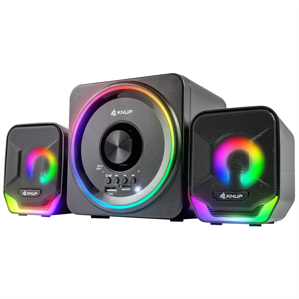 Caixa De Som 2.1 Subwoofer para PC Notebook com Bluetooth 16W HÓRUS ...