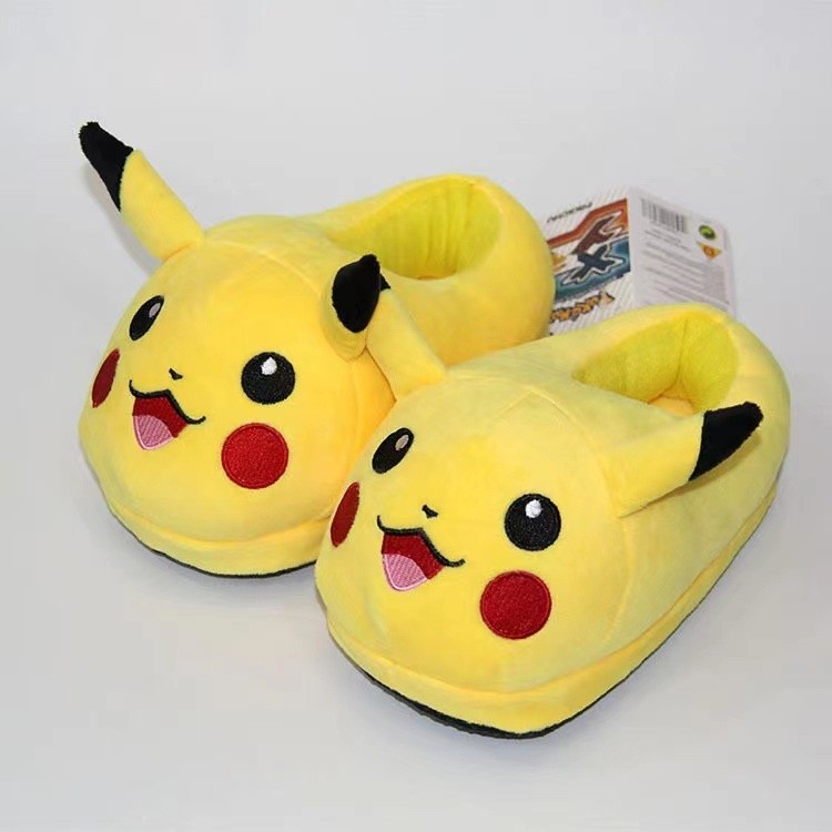 【Envio em até 24 horas】22/26cm Pantufa Pikachu Cotton Slipper Pokemon ...