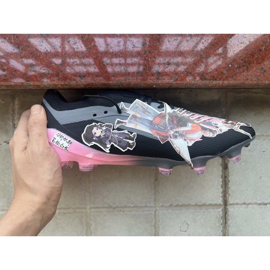 BOOTS Chuteiras Masculinas FG Botas De Futebol Sapatos chuteira De Futebol chuteira De Campo masculino FG Preto Pêssego