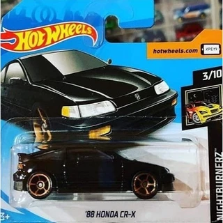 *Embalagem danificada* Hot Wheels Nightburnerz - '88 Honda CR-X