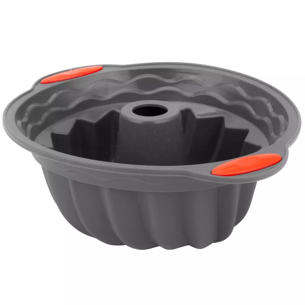 Forma De Silicone Para Bolos Tortas Pudim e Sobremesas Em Fo