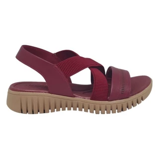 Sandália Feminina Couro Tratorada Elastco Usaflex AH0111 em Oferta na Shopee