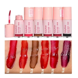 Kit C/6 Gloss Tint Shine Ink Ruby Rose HB-L6600 em Oferta na Shopee