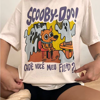 Camiseta Filme Desenho Scooby Doo Cadê Você Camisa Unissex Premium 100% Algodão Envio Imediato