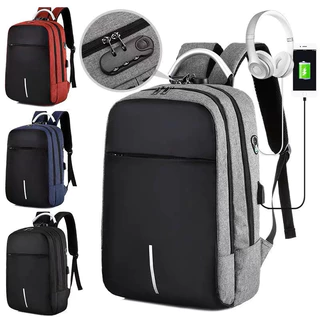 Mochila Unissex Impermeável Notebook 15.6 Anti-Roubo Com Trava De Senha E Carregamento Usb alex