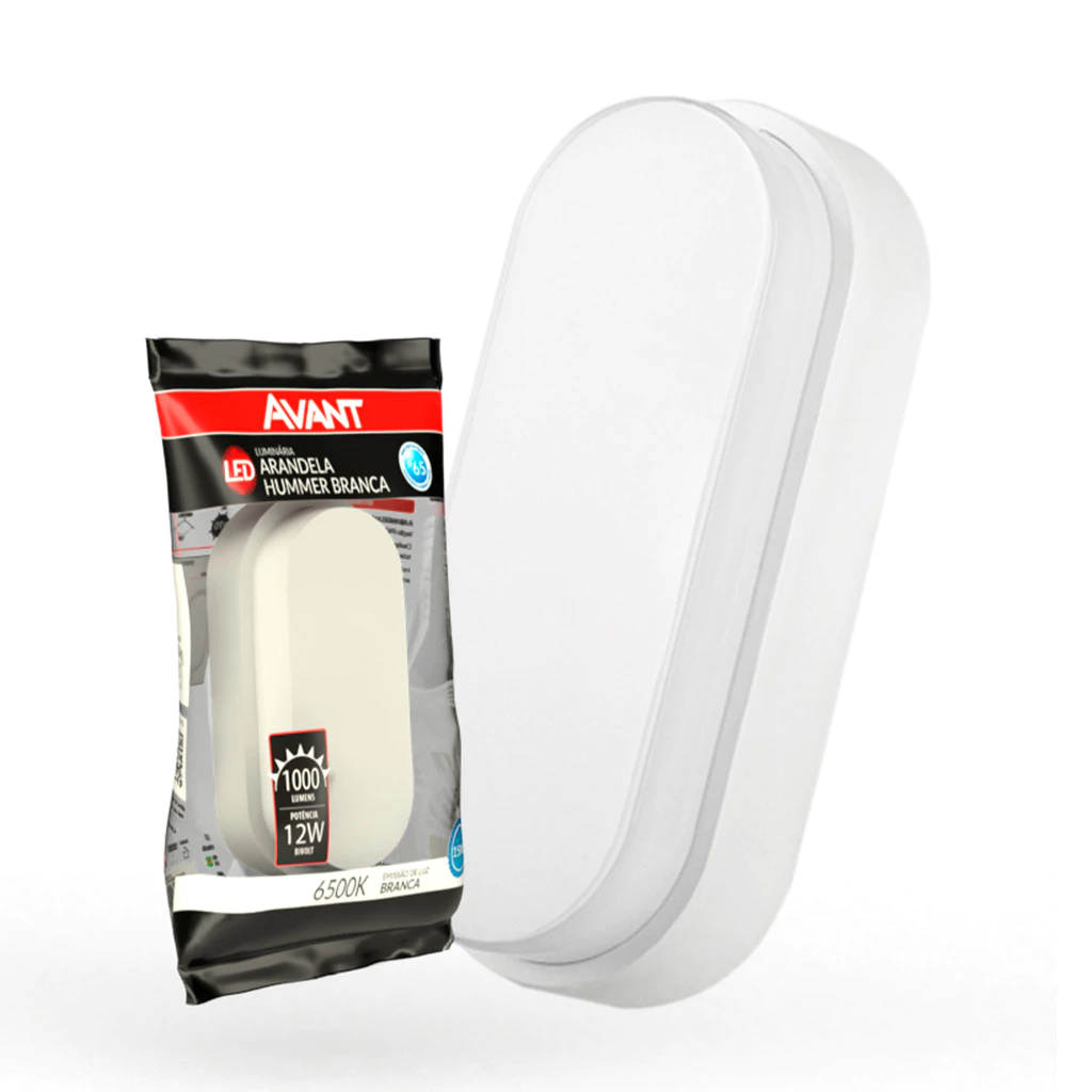 Arandela Led Externa Hummer 12w 6500k Branco Avant