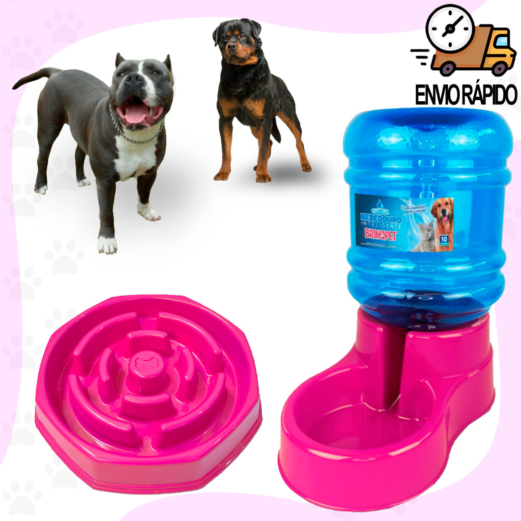 Comedouro e Bebedouro Para Cachorro Grande Porte Bebedouro 10 Litros ...
