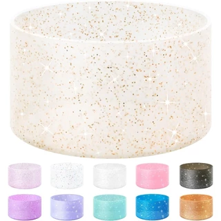 Protetora Glitter botas de silicone compatível com Tumbler 20-40 Oz e garrafa de água Hydro Flask, 12-24Oz