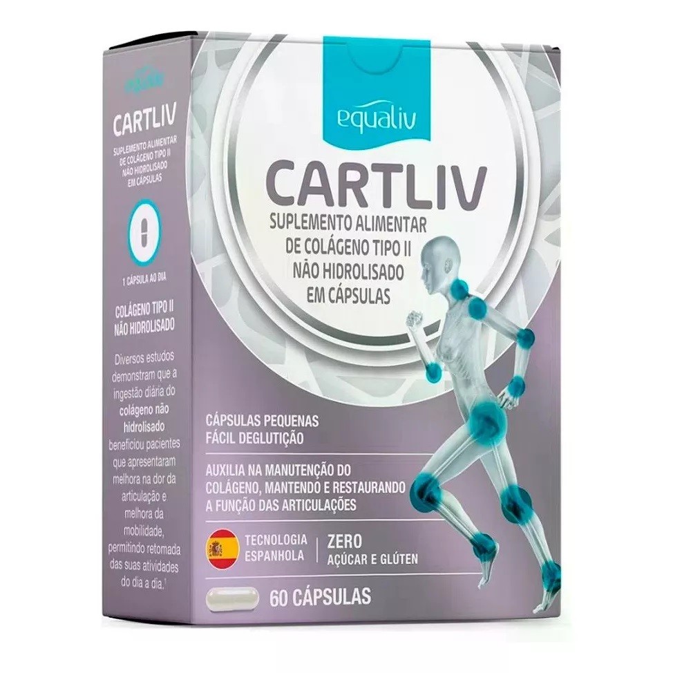 Suplemento Equaliv Cartliv Colágeno Tipo 2 com 60Cps