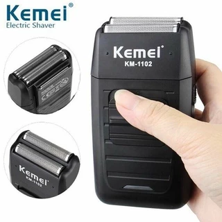 Máquina De Barbear recarregável Kemei shaver original barbeador elétrico a bateria Km-1102 - Bivolt
