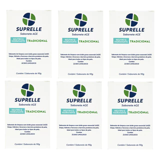 Kit 6 Sabonete Suprelle Tradicional Age 90G em Oferta na Shopee