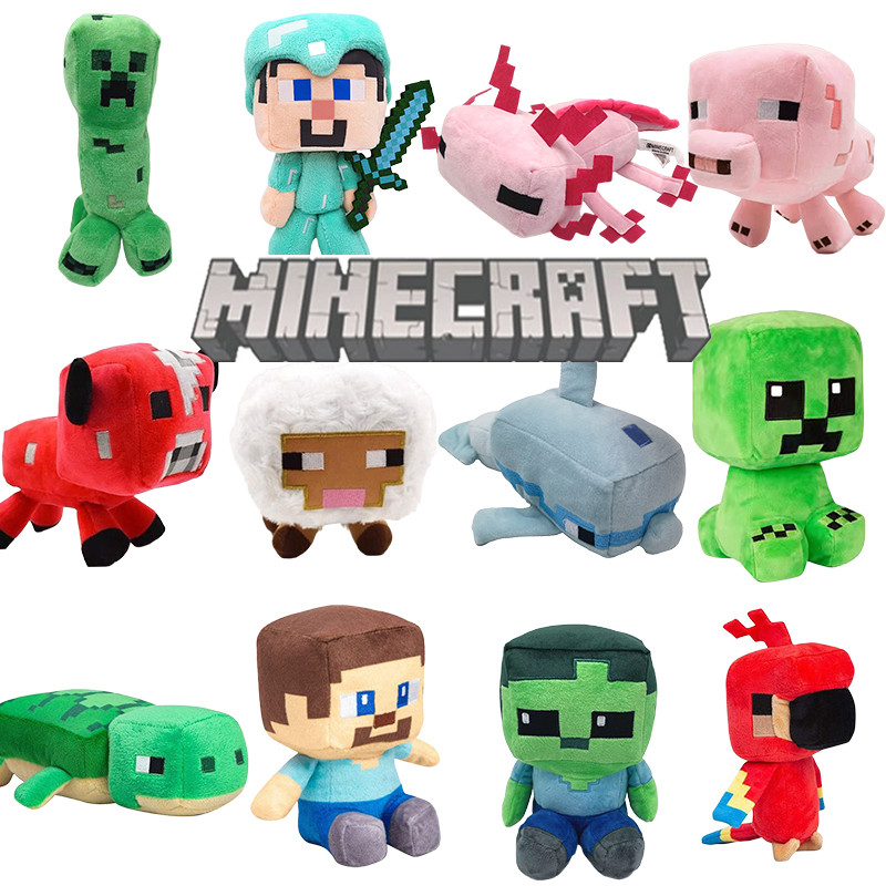 Minecraft Stuffed Plush Toys Jogo Minecrafted 20cm Bonecas Presente ...