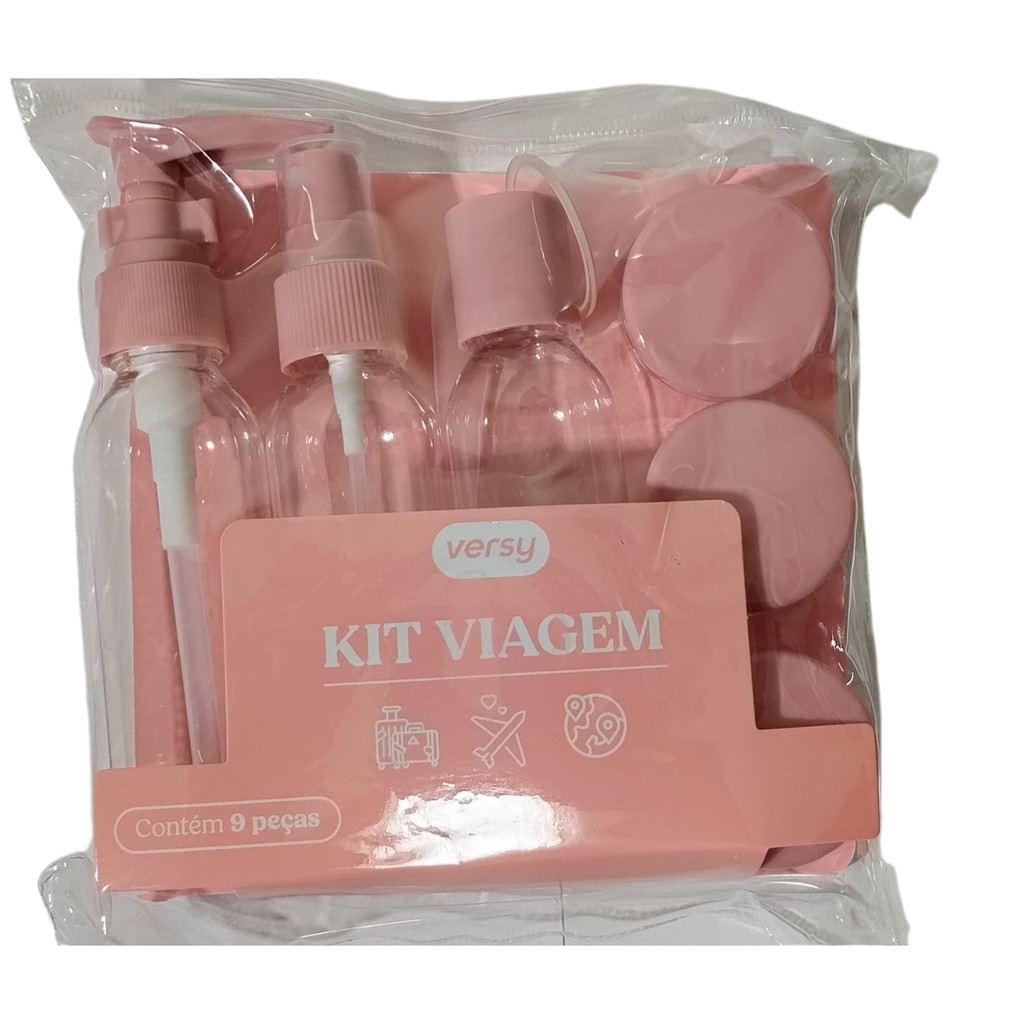 Kit de Frascos Para Viagem Versy FWB 9 Peças | Shopee Brasil