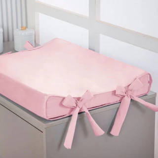 Trocador de Fralda Luxo Anatômico De Cômoda 55x40cm Para Bebe Plastificado Capa Removivel Cores lisa