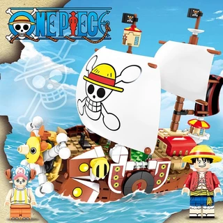 432 Pcs One Piece Rei da Navegaço Luffy Thousand Sunny Lego Blocos De Construção Brinquedo Presente De Aniversário Natal