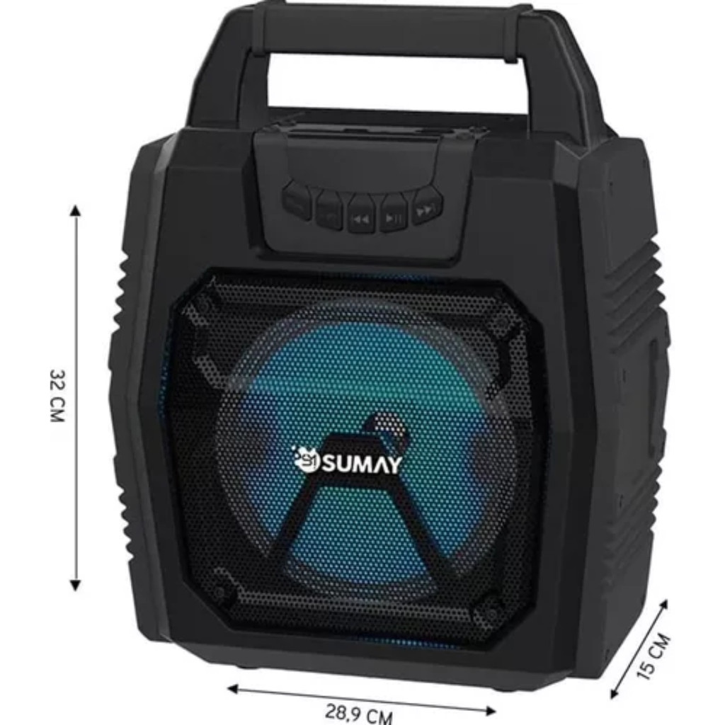 CAIXA DE SOM AMPLIFICADA SUMAY 30W ENJOY SM-CSP1307 | Shopee Brasil