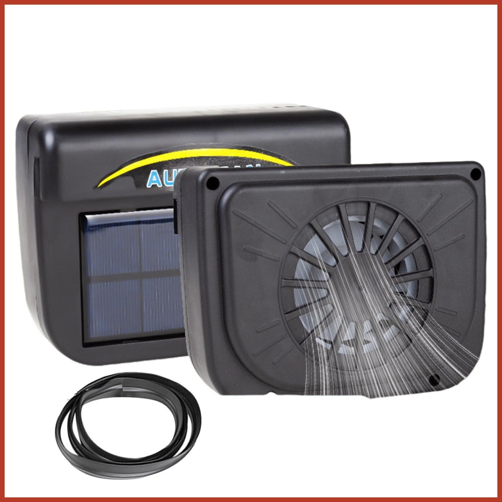 Ventilador Solar Para Carro Multiuso De Refrigeração Do Ventilação Da Janela Portátil Movido A Energia shopebanmy
