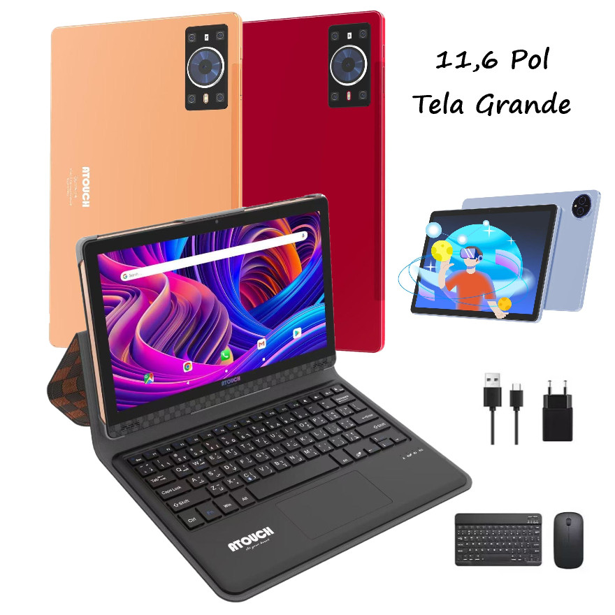 Tablet S-Tab Max 128GB 6GB Ram A-touch Tela 11,6 Polegada 1366x768 px ...
