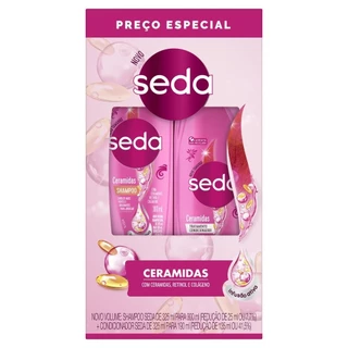 Shampoo + Condicionador Seda Ceramidas - 300 ml / 190ml em Oferta na Shopee