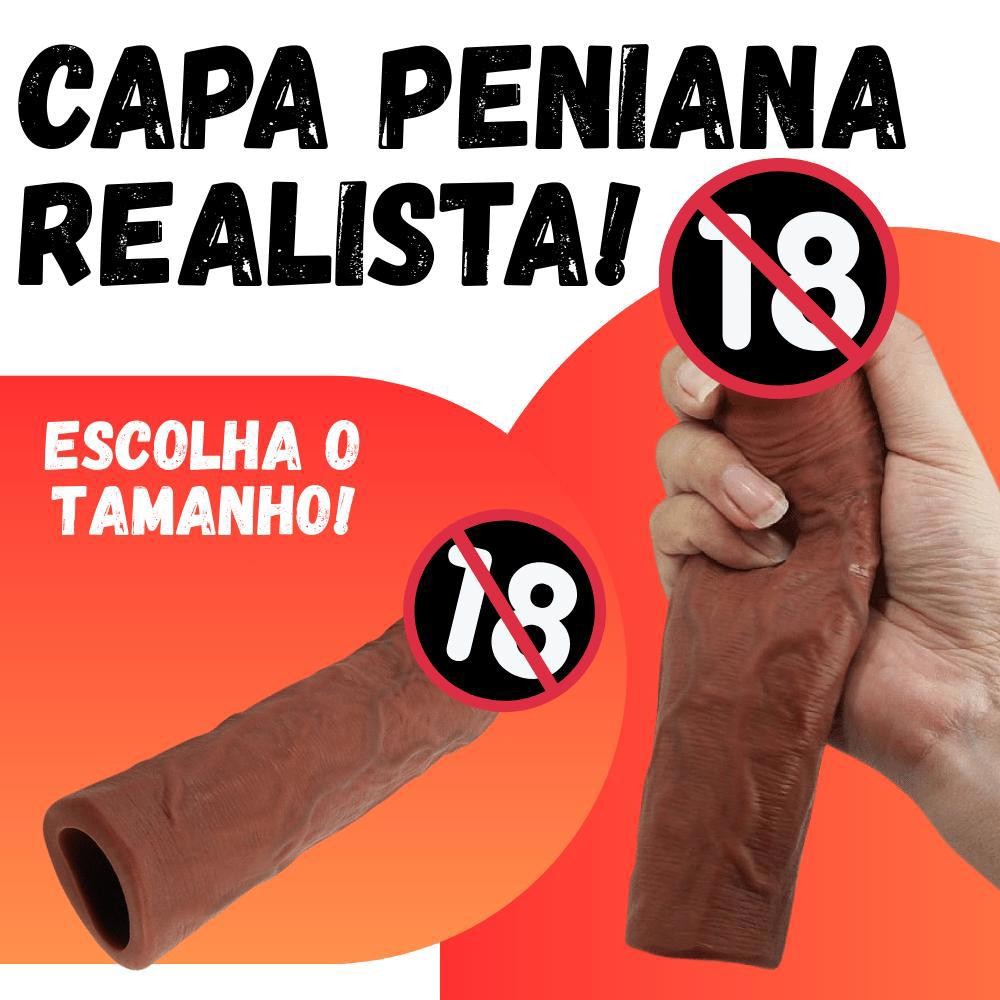 Capa Peniana Realista Mais Preenchimento 22 cm, 21cm, 19cm, 18cm ou ...