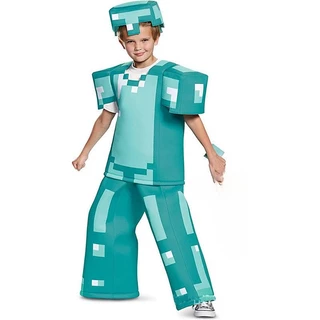 Envio em 24 horas TY My World Fantasia Cosplay Minecraft Armadura de Diamante Jogo Cosplay Roupas Adulto MC