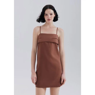 Vestido Curto Alças Removíveis Com Linho Hering