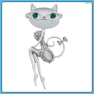 Broche Decorativo Pino Gatinho Feminino Gato Roupas Estéticas Miss daneuo
