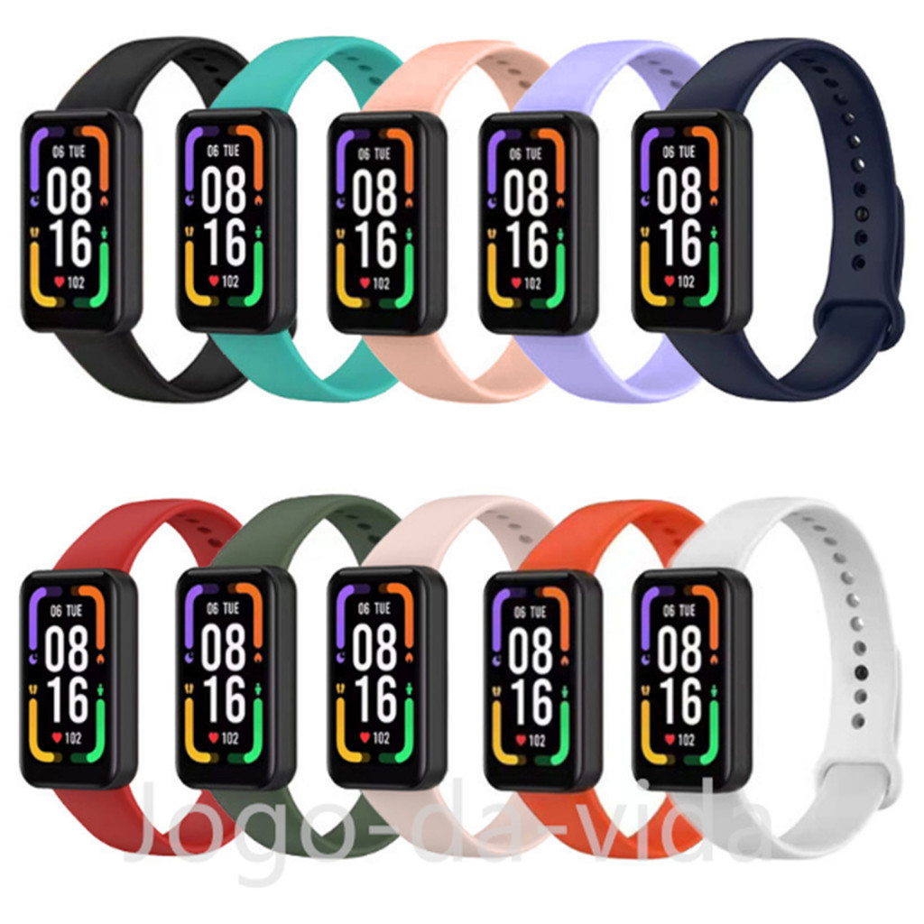 Pulseira de Silicone Colorida Para Xiaomi Redmi Smart Band Pro DK store