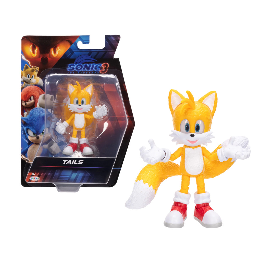 Boneco Tails Articulado 12cm Filme Sonic The Hedgehog 3 - Sunny ...