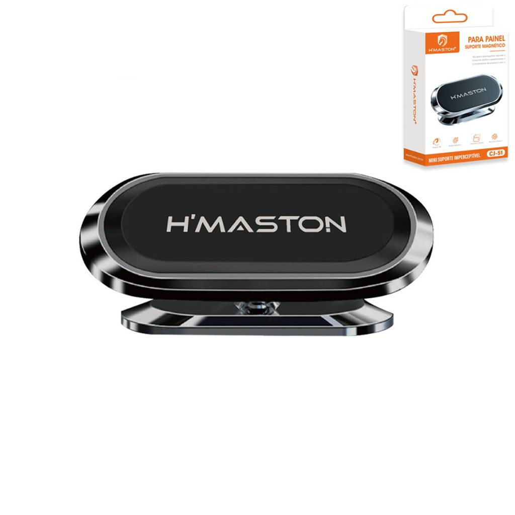 H'maston CJ-51 Suporte Veicular Magnético Para Carro Celular Universal 360°