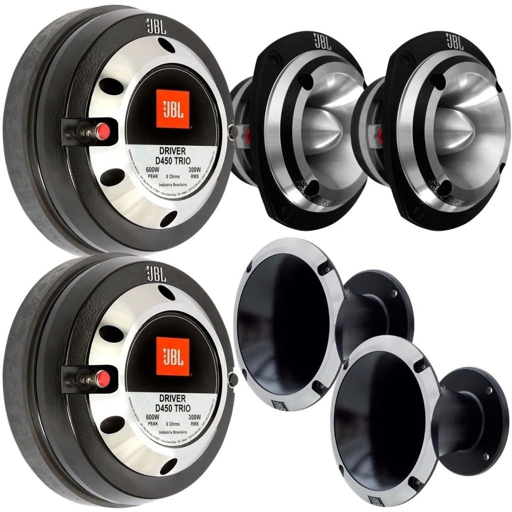 Kit 2 Driver JBL D450 Trio 300w + 2 Tweeter JBL ST450 300w +