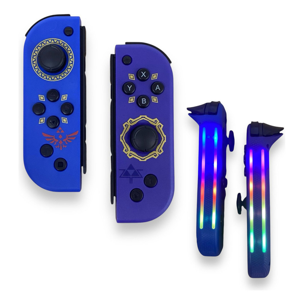 Controle Joystick Zelda Nintendo Switch Joy con Bluetooth AZUL ROXO
