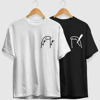 Kit Conjunto com 2 Camisetas de Casal - Dia dos Namorados - Meme Flork De Boa e Estressada