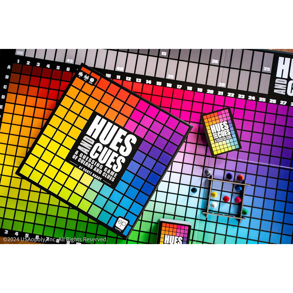 USAOPOLY Fuse & Cue HUES and CUES Vibrant Color Match Game for Family ...