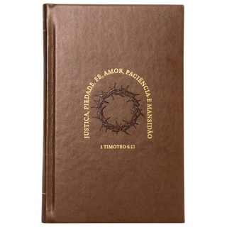 Bíblia Sagrada | NVI | Índice | PJV | Leitura Perfeita | Couro Soft Capa Dura | Marrom | 1Tm:6:11