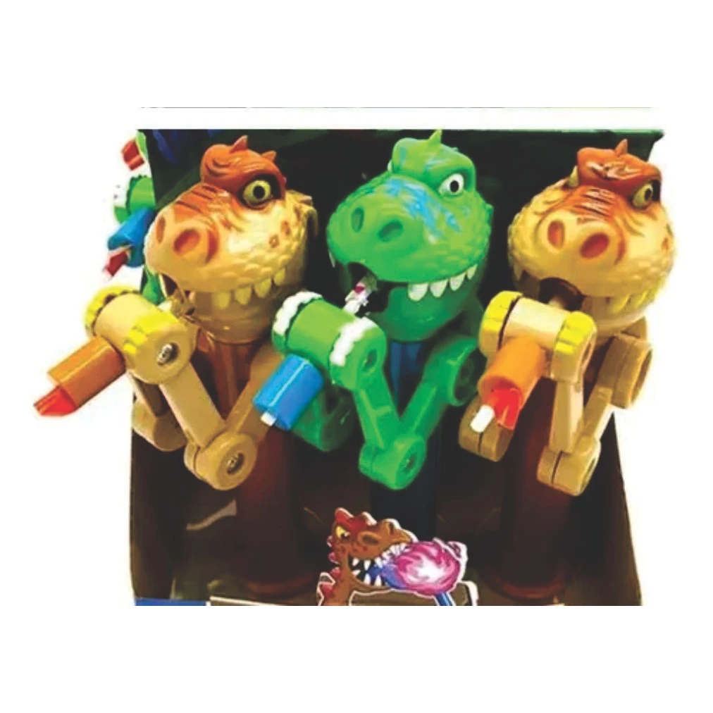 Dino Chomp Dinossauro Brinquedo com Pirulito Kids Zone UNIDADE