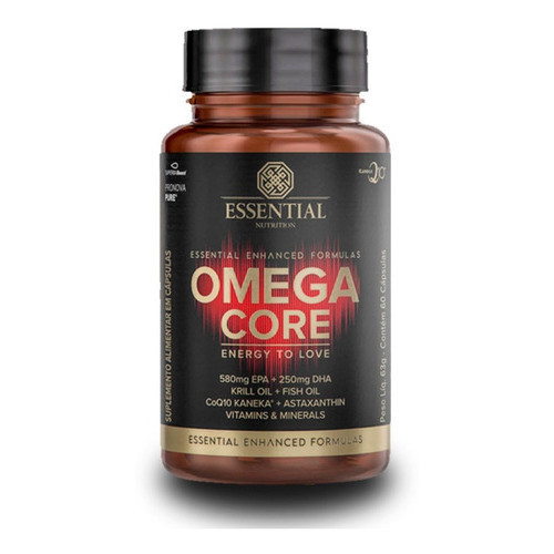 Omega Core (60 Capsulas) Ômega-3 + Coq10 Essential Nutrition | Shopee ...