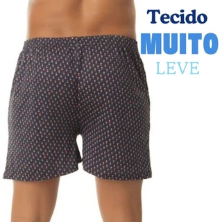 Kit 4 Cueca Samba Canção Masculino Short de Dormir Shortinho Fresquinho e Confortável Pijama(GG,4)