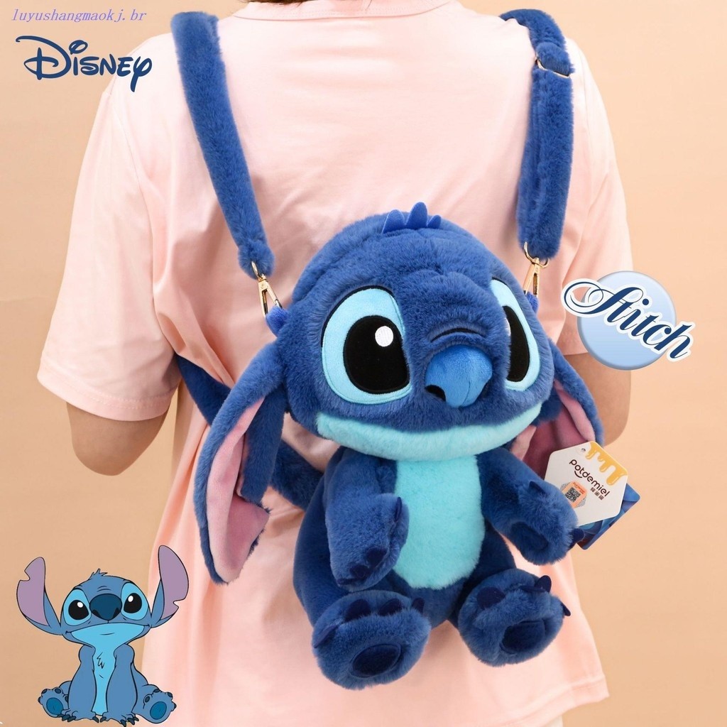 Mochila Doll Stich Cute Bag Stitch Azul 24CM De Pelúcia Shopee
