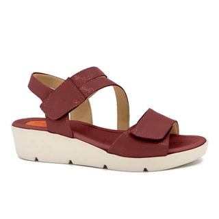 Sandália Anabela Usaflex Tira Aderente Couro AL4307 em Oferta na Shopee