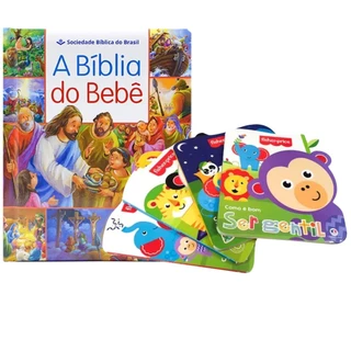 Kit Infantil | A bíblia do Bebê + Coleção Como É Bom Fisher Price 04 Livros em Oferta na Shopee