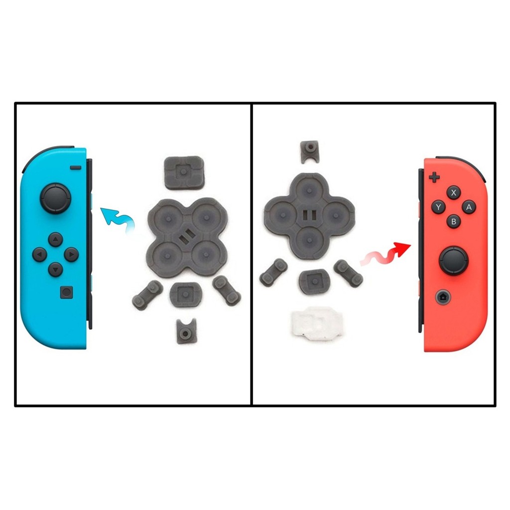 Kit Borrachas Condutivas Botões Para Nintendo Switch Joy Con OLED