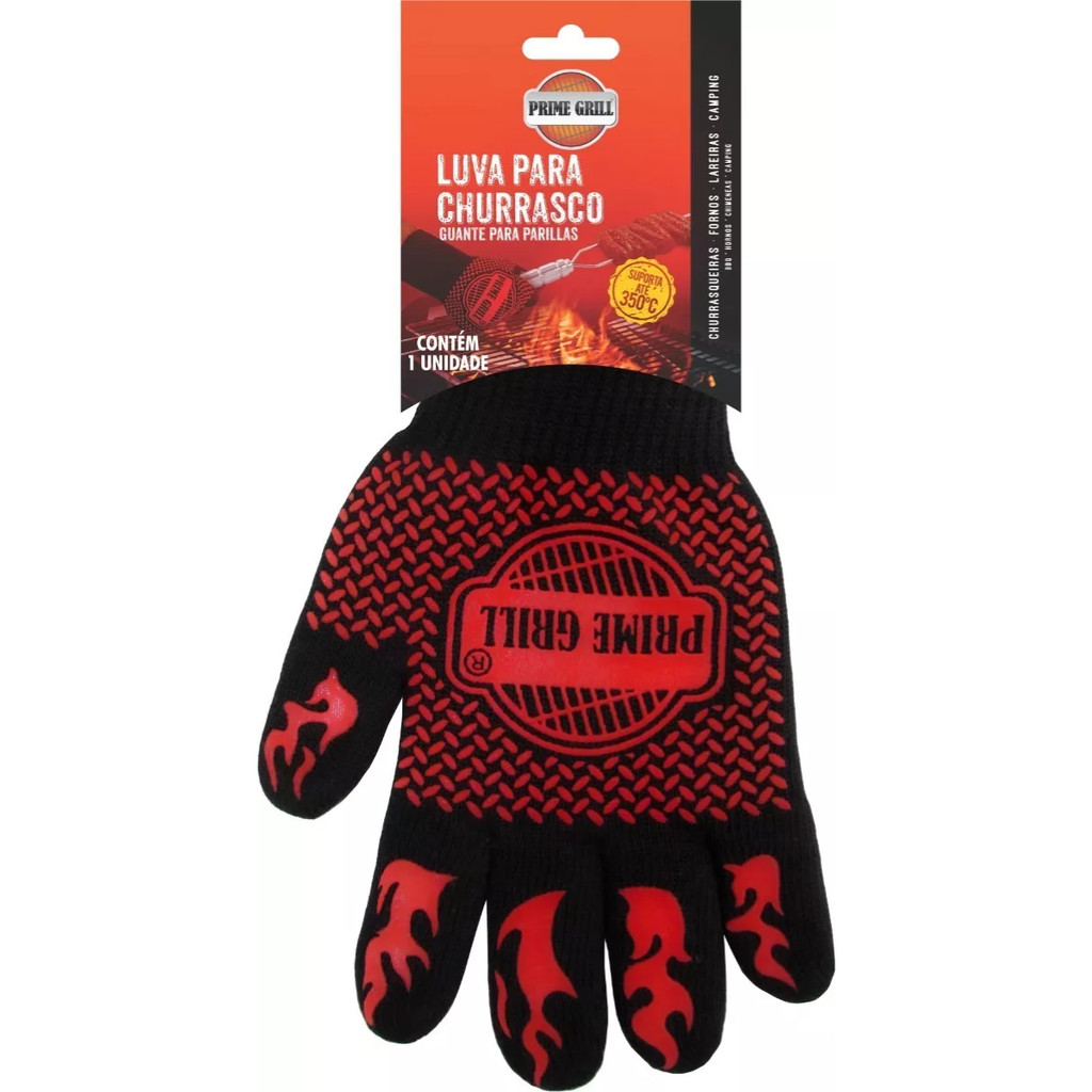 Luva Térmica Para Churrasco Suporta 600 Forno Churrasco | Shopee Brasil