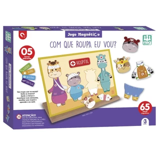 Jogo Educativo Magnético Com Que Roupa Eu Vou? 0468 - Nig Brinquedos
