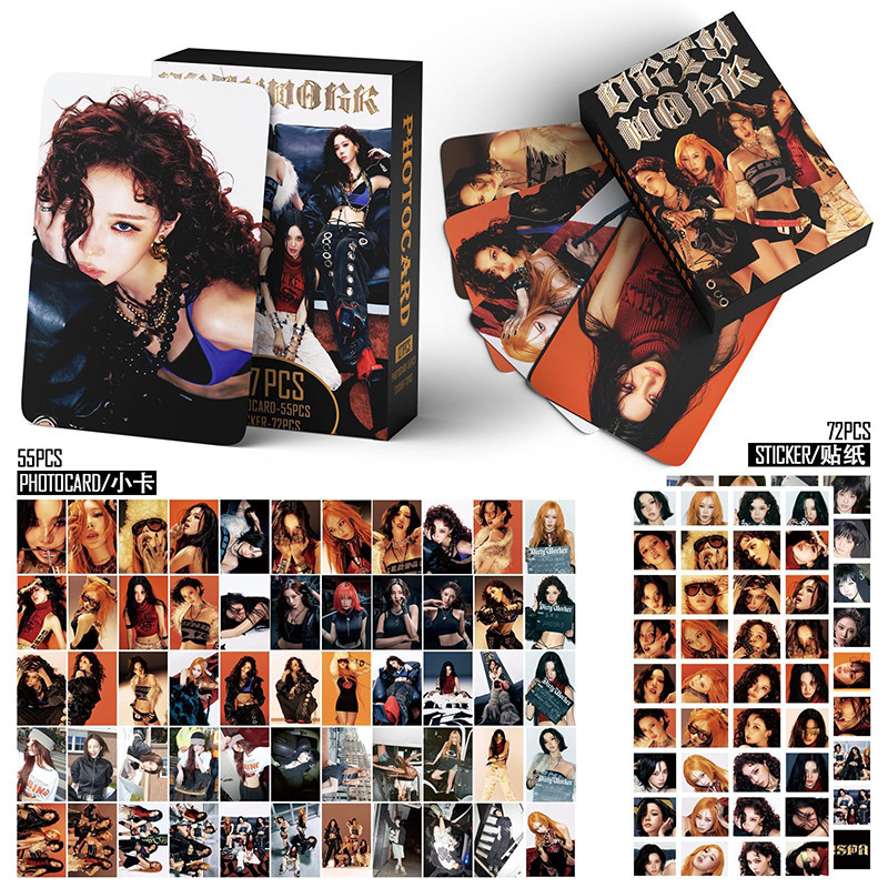 127 Pçs/Caixa aespa Photocard Álbum De Trabalho Sujo KARINA