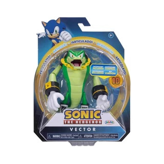 Boneco Articulado Vector de 11cm com Acessório - Sonic