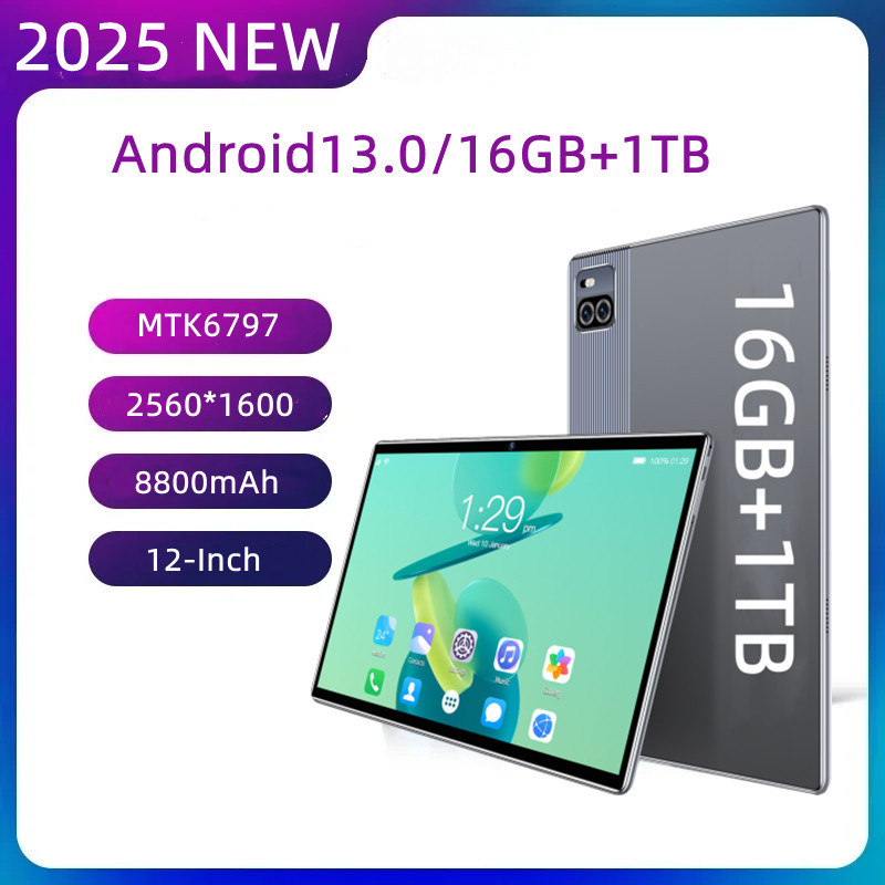 Tablet PC Global Solid Game 2025 Nova tela HD de 12 polegadas Android13 ...