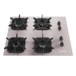 Cooktop 4 Bocas De AlumÍnio Com Queimador Ultra Chama MCG4BK Bivolt Mueller