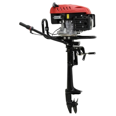 Motor de Popa a Gasolina 6.5 hp 196cc 4 Tempos - Preto